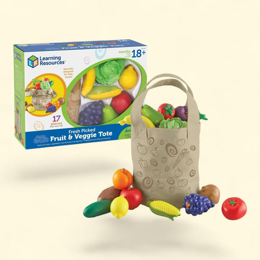 Learning Resources Sprouts Fresh Picked Fruit & Veggie - 17 Pieces, Ages 2+