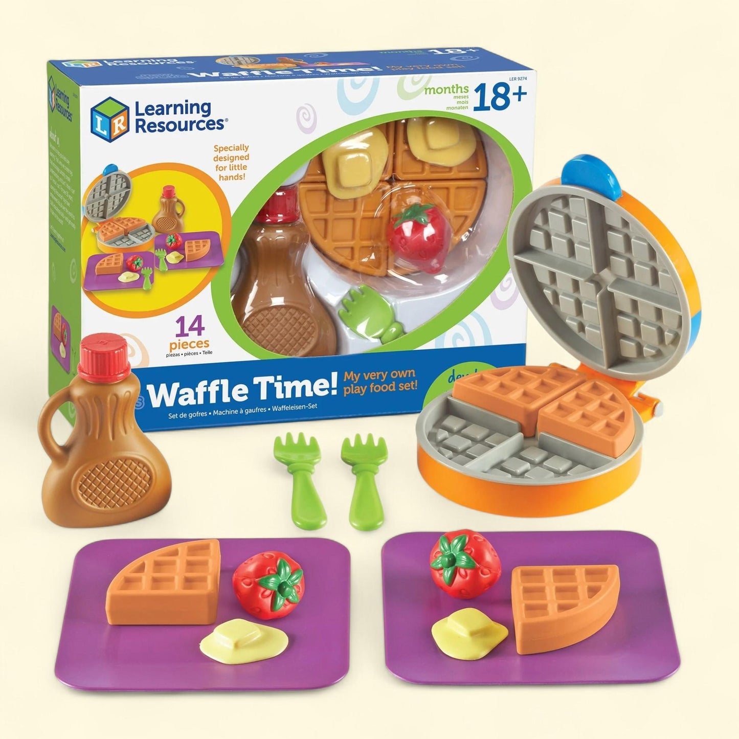Learning Resources Sprouts Waffle Time, 14 Pieces