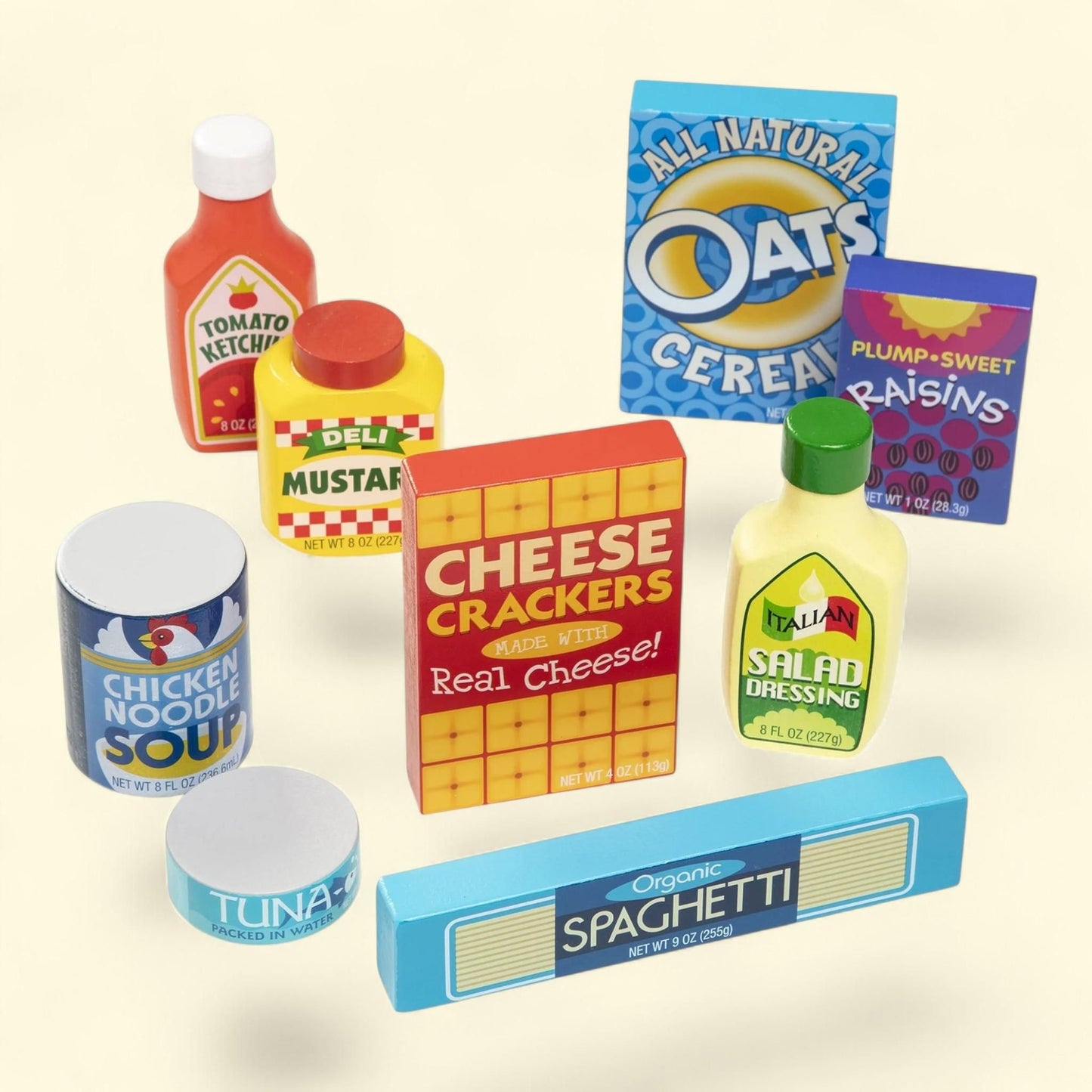 Melissa & Doug Wooden Pantry Products Play Food Set, 9 pcs — authentic US product shipped worldwide by Treatspree