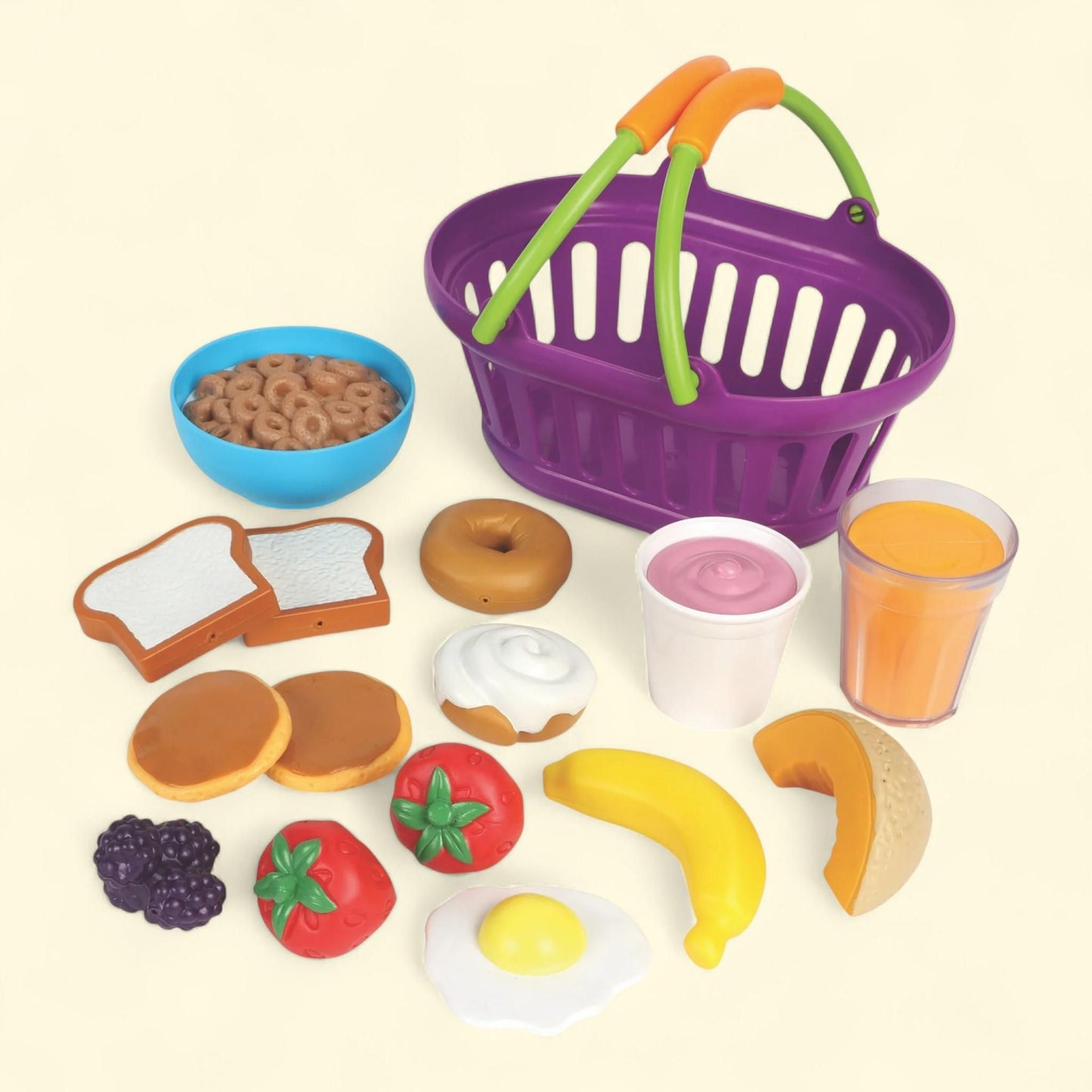 Learning Resources Sprouts Breakfast Foods Basket, Toddler Toys, Ages 18 Months+, 16 Pieces