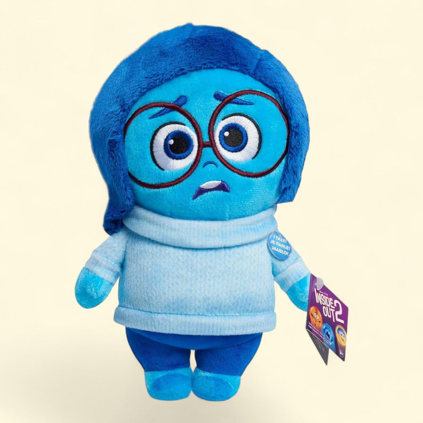 Disney Inside Out 2 Sadness Polyester Fill for Children, 4.00 x 5.00 x 8.00 in