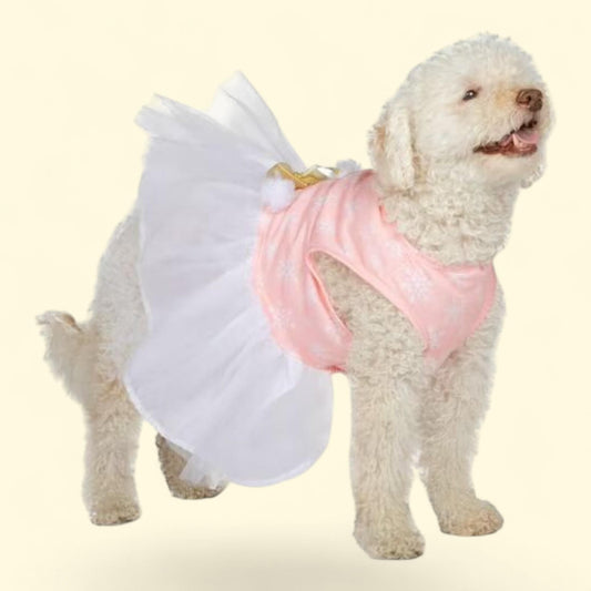 Vibrant Life, Snowflake Pet Dress, Pink, M