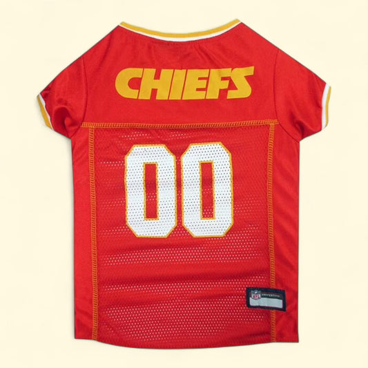 Pets First NFL Kansas City Chiefs Licensed Mesh Jersey, Medium