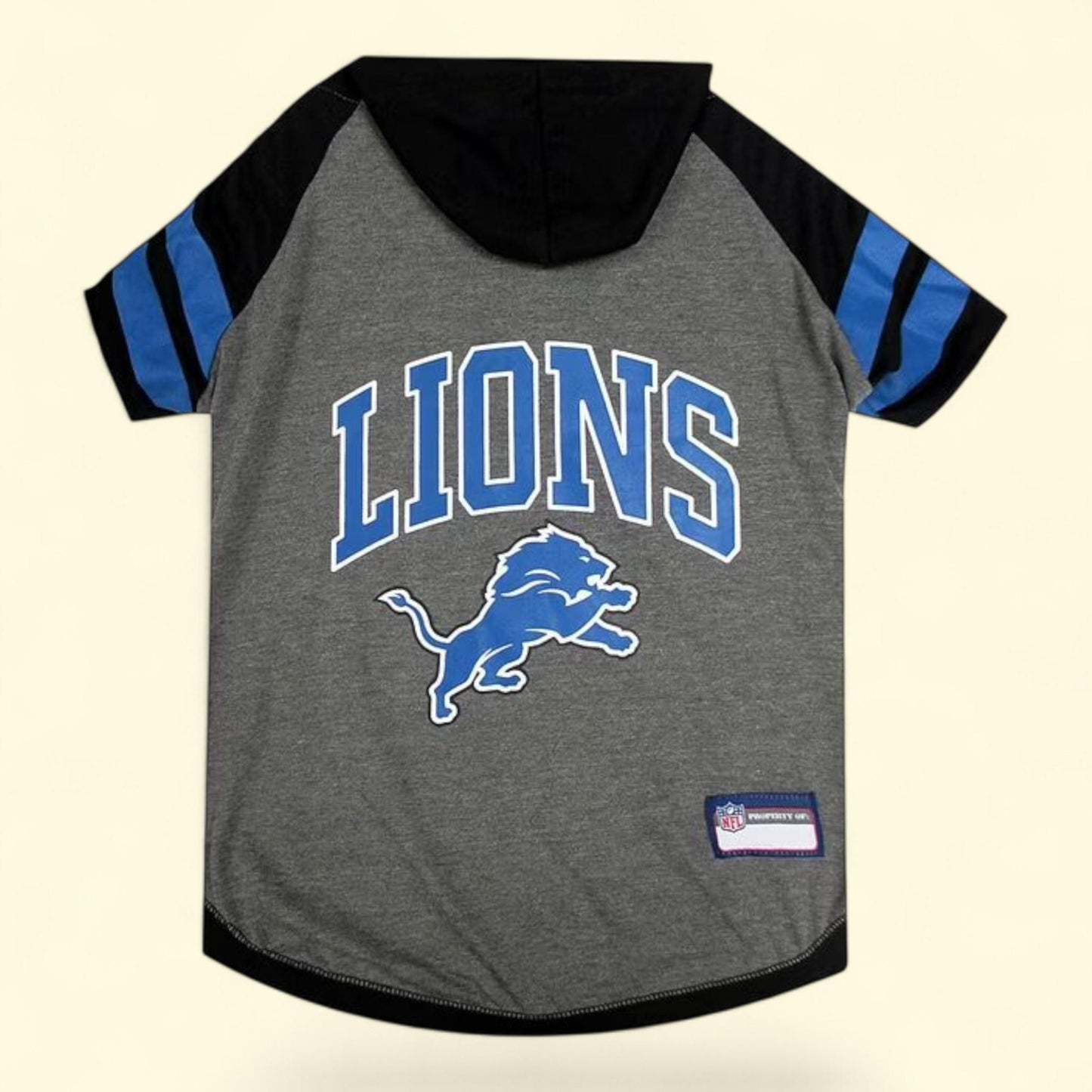 Pets First NFL Detroit Lions Hoodie Tee Shirt, Medium