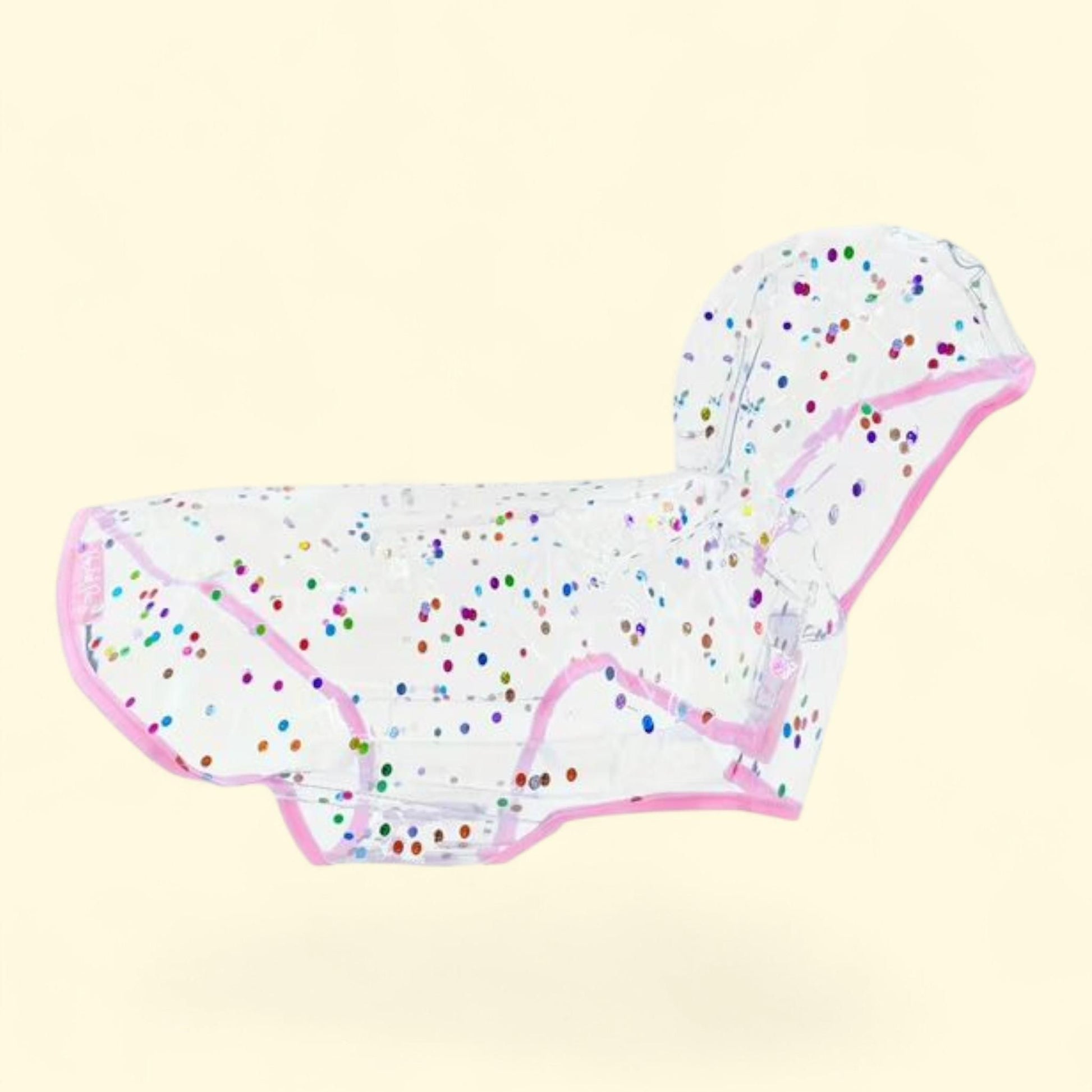 Packed Party Raincoat for Dogs, Confetti, S — authentic US product shipped worldwide by Treatspree