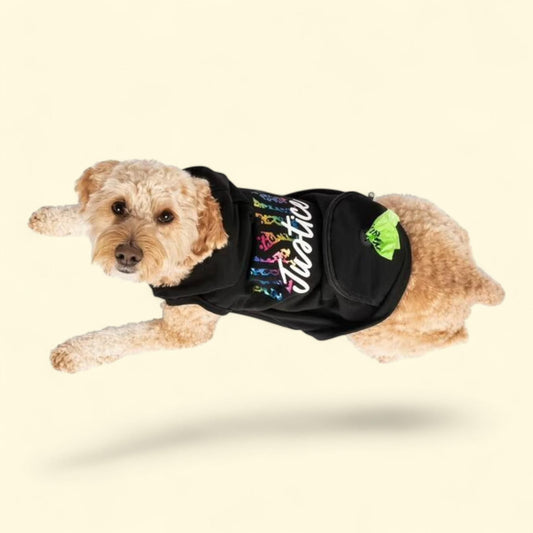 Justice Fleece Hoodie, Black, L