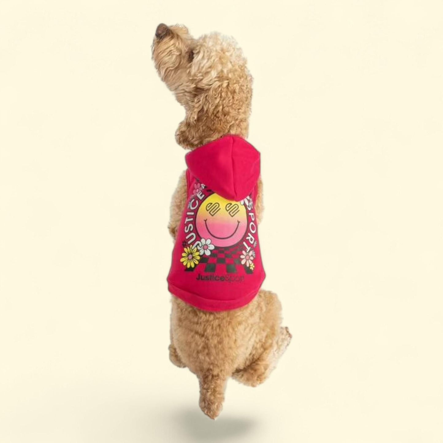 Justice Pet Dog Hoodie, Pink, XL