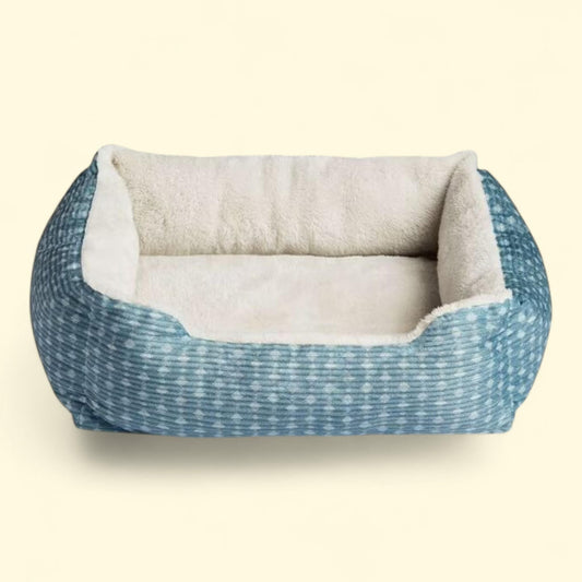 Vibrant Life Cuddler Pet Bed, Small, Blue 19" × 15"