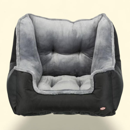 Trixie Convertible Deluxe Pet Car Seat, Dog Booster Seat, Travel Pet Bed, Small Dogs & Cats