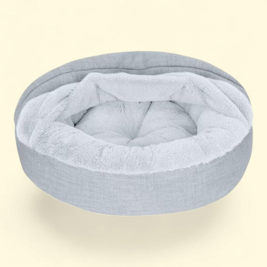 FurHaven Pet Products Hooded Donut Dog & Cat Bed, Extra Small