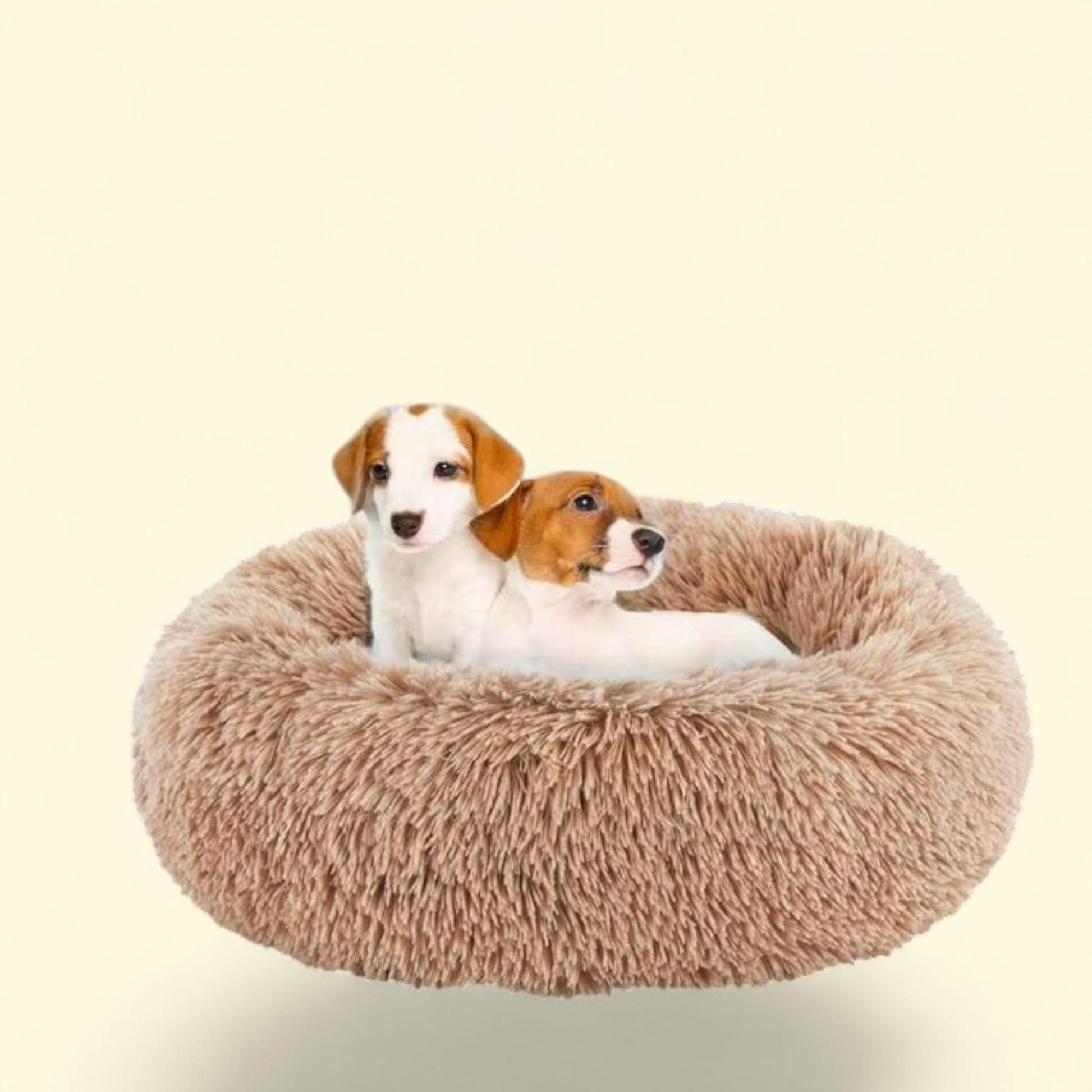 GIANNA Fluffy Dog Bed, 24", Brown — authentic US product shipped worldwide by Treatspree