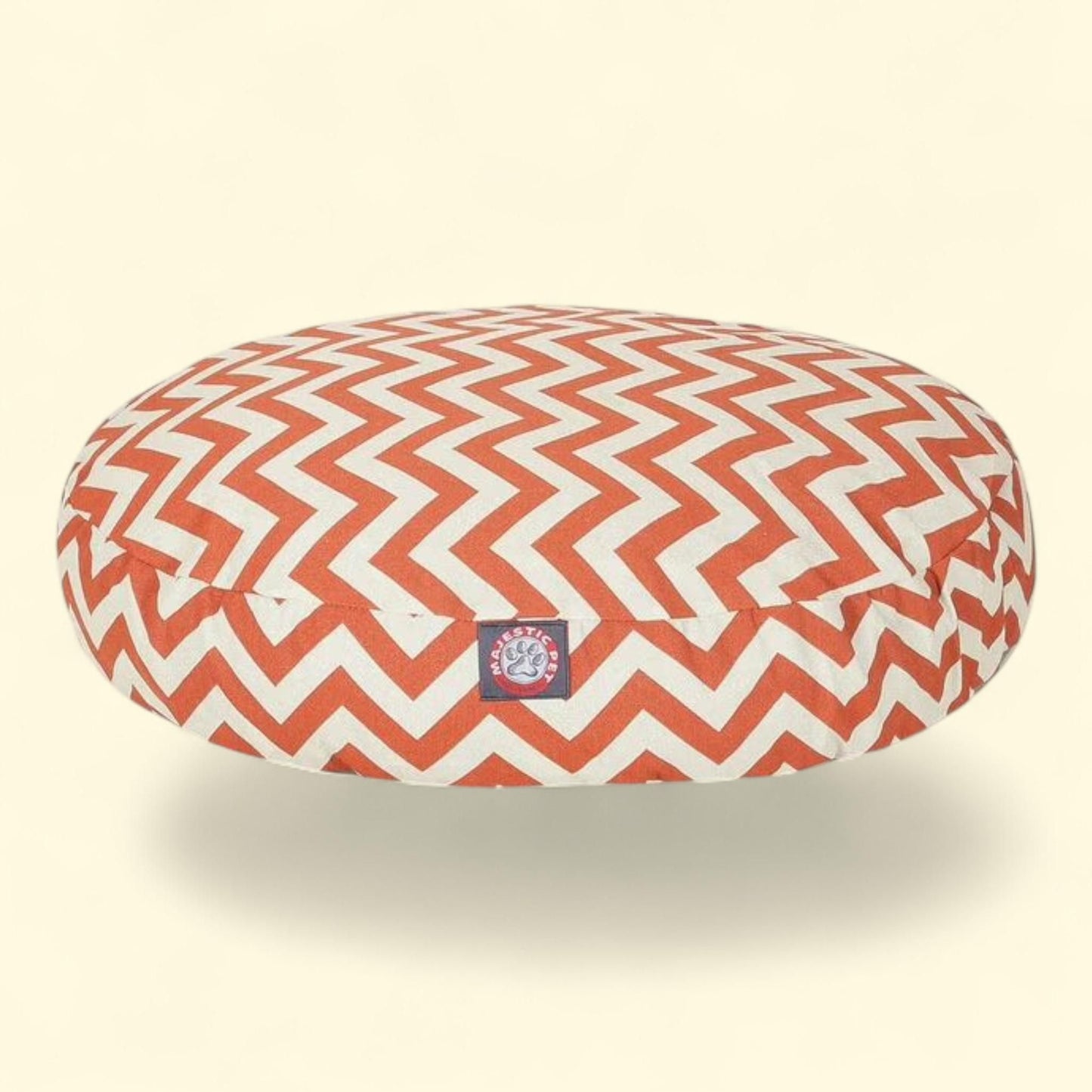 Majestic Pet | Lit rond pour animaux de compagnie à motif chevron, taille moyenne
