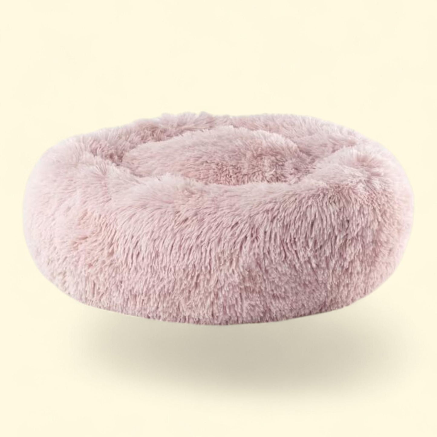 Precious Tails Deep-Dish Faux Fur Donut Pet Bed, Medium