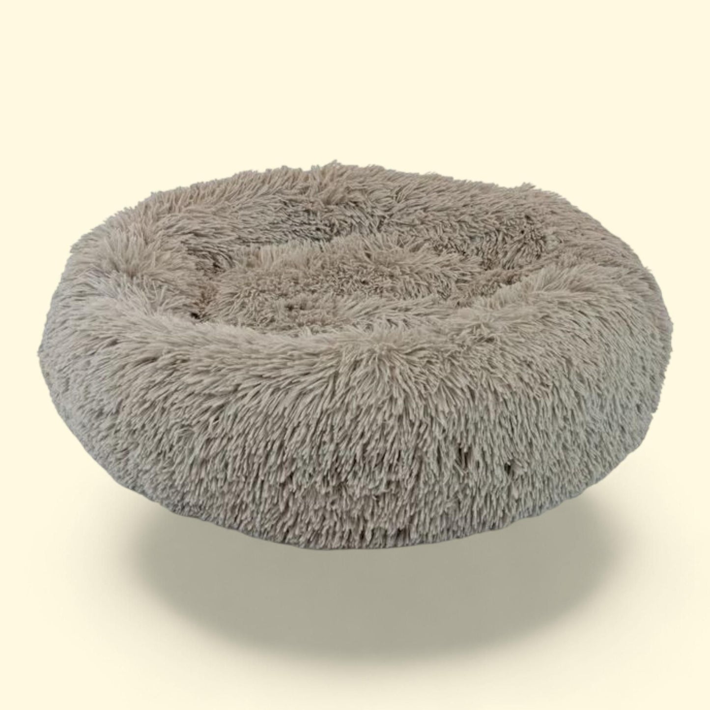 Precious Tails Super Lux Shaggy Fur Donut Bolster Pet Bed, Small