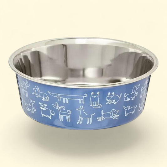Vibrant Life Stainless Steel Pet Bowl, Large