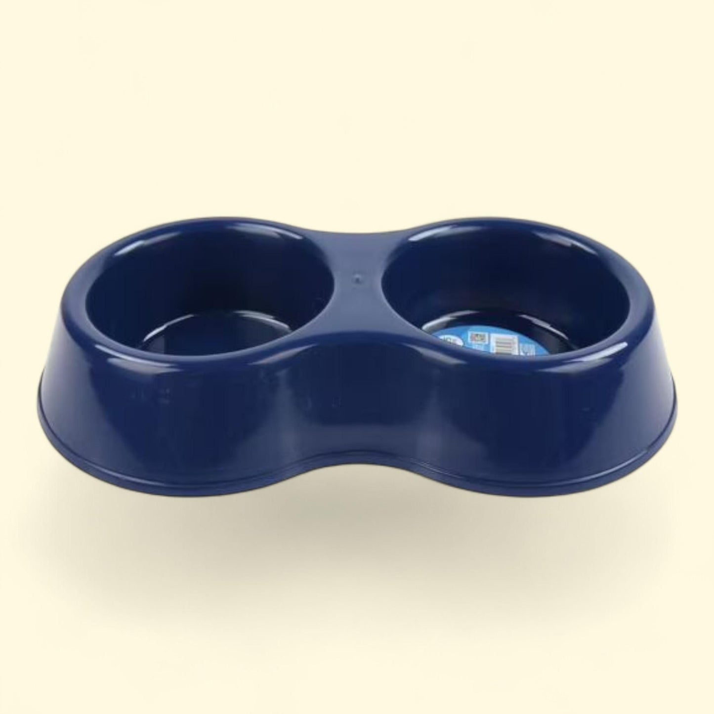 Vibrant Life Double Dog Feed and Water Bowl, Blue, 6.25 Cup Capacity