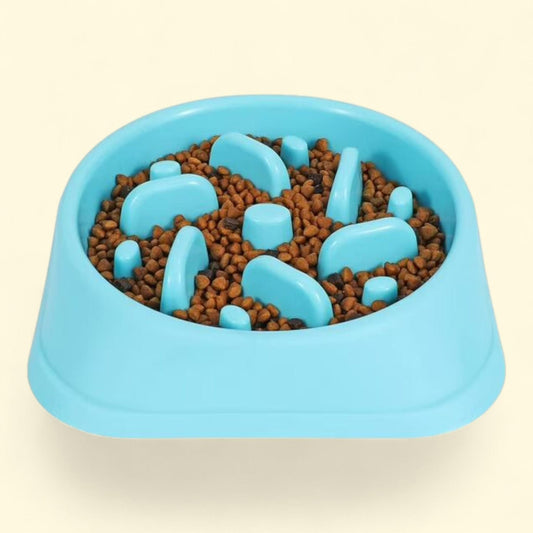 NEX Slow Feeder Dog Bowl, Blue, Dimension: 8.07*7.28*1.77 inches