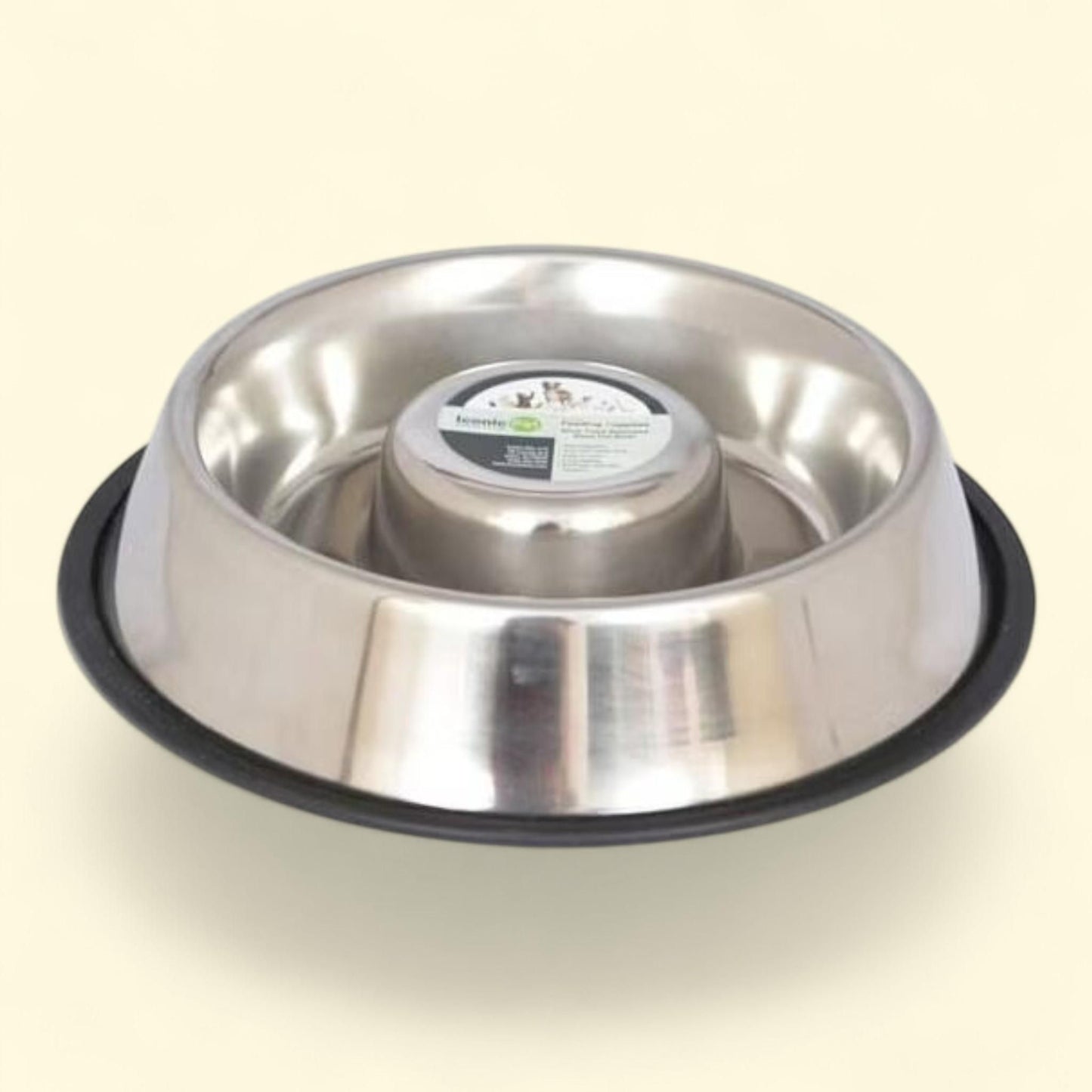 Iconic Pet Slow Feed Stainless Steel Pet Bowl 1.5 cup