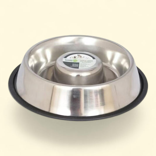 Iconic Pet Slow Feed Stainless Steel Pet Bowl 1.5 cup