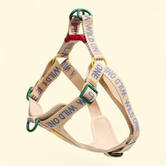 Wild One Adjustable Cushioned Step-In Dog Harness, Large