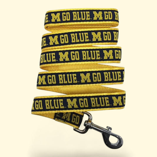 Pets First NCAA Michigan Wolverines Leash for Dogs, 3 Sizes