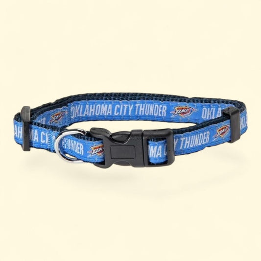 Oklahoma City Thunder Dog Collar, Large