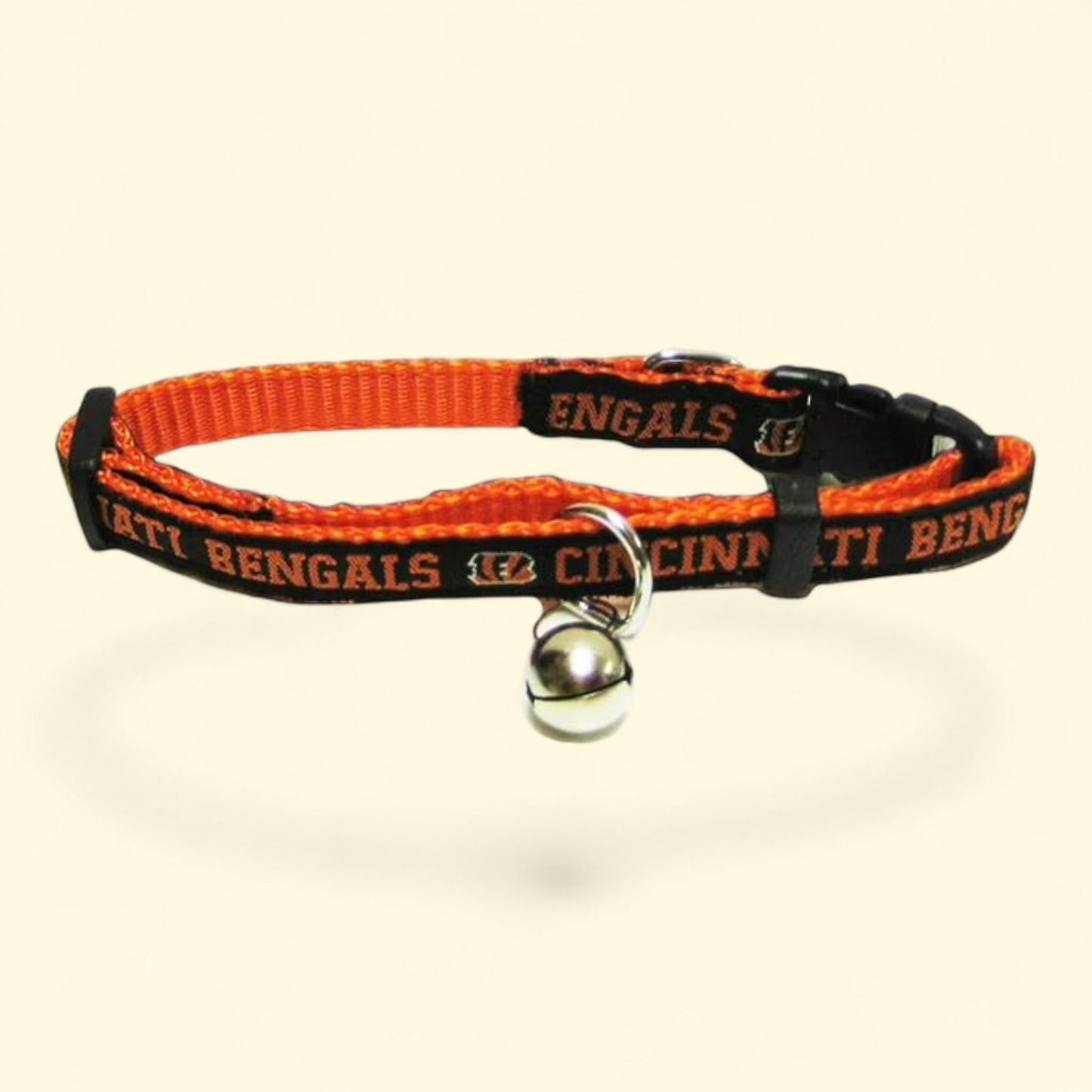 Pets First Cincinnati Bengals Cat Collar, Durable Heavy Duty Nylon Web, Size