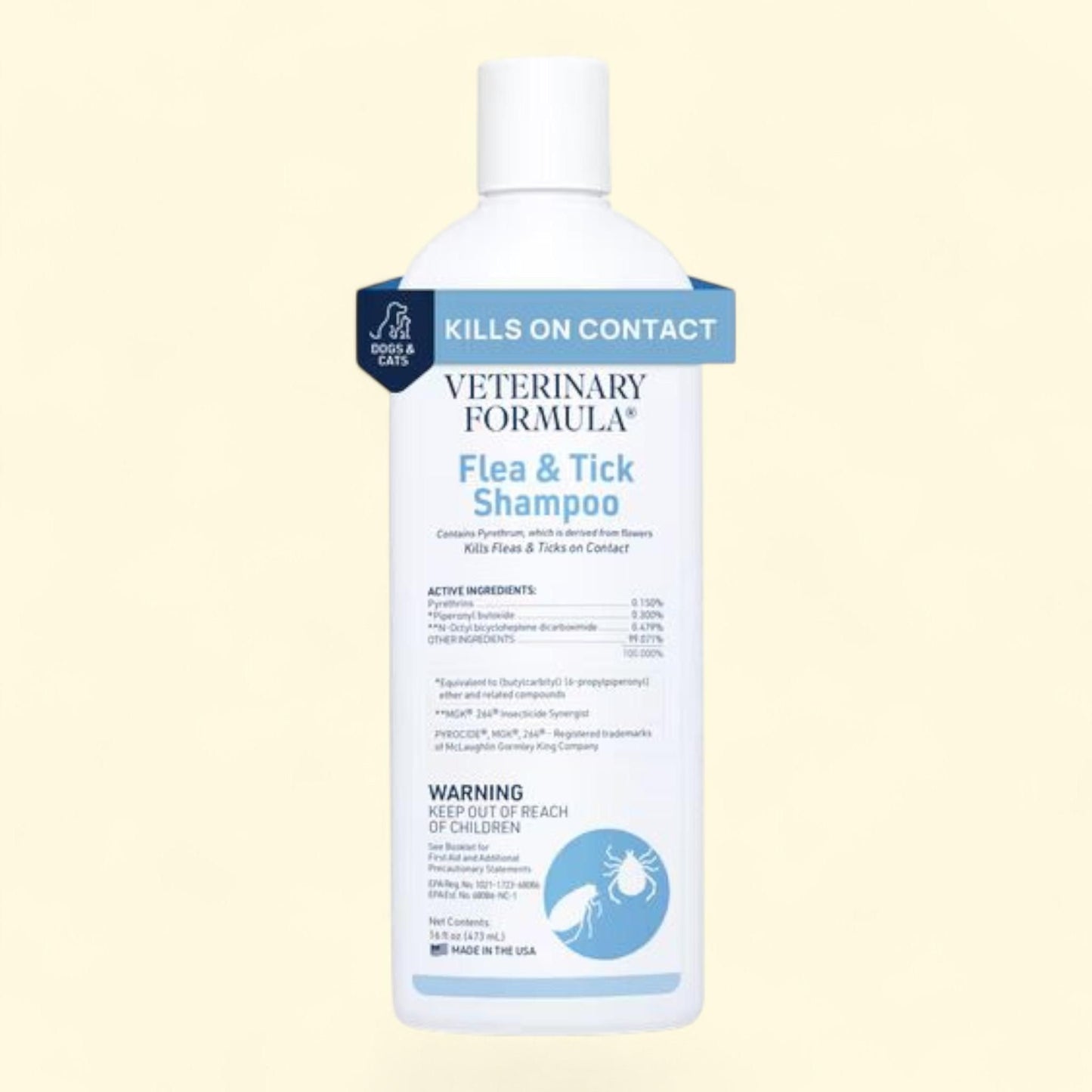 Veterinary Formula Clinical Care Flea & Tick Shampoo, 16 fl oz