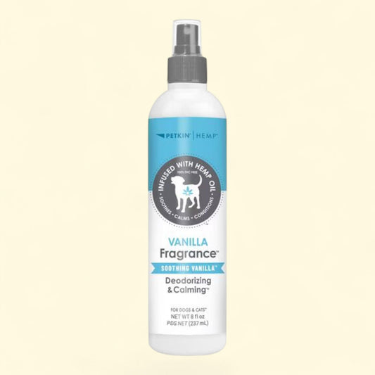 Petkin Vanilla Fragrance Infused with Hemp Oil, 8 Fluid oz.