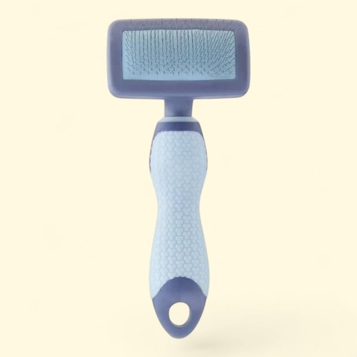 Vibrant Life Dog Slicker Grooming Brush, Plastic, TPR Grip, 6.75 x 3.00 x 1.50 inches