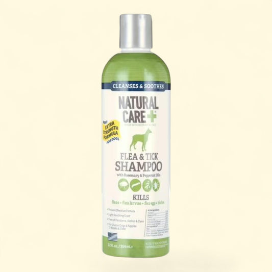 Natural Care Flea and Tick Dog Shampoo, 12oz.