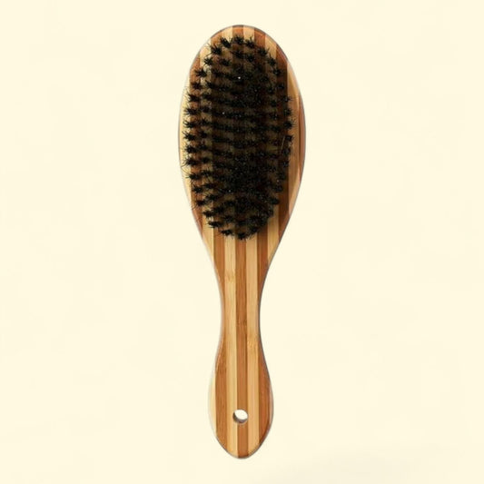 Vibrant Life Dog Finishing and Detangling Combo Brush, Bamboo, Size 9.50 x 2.75 x 2.30 inches