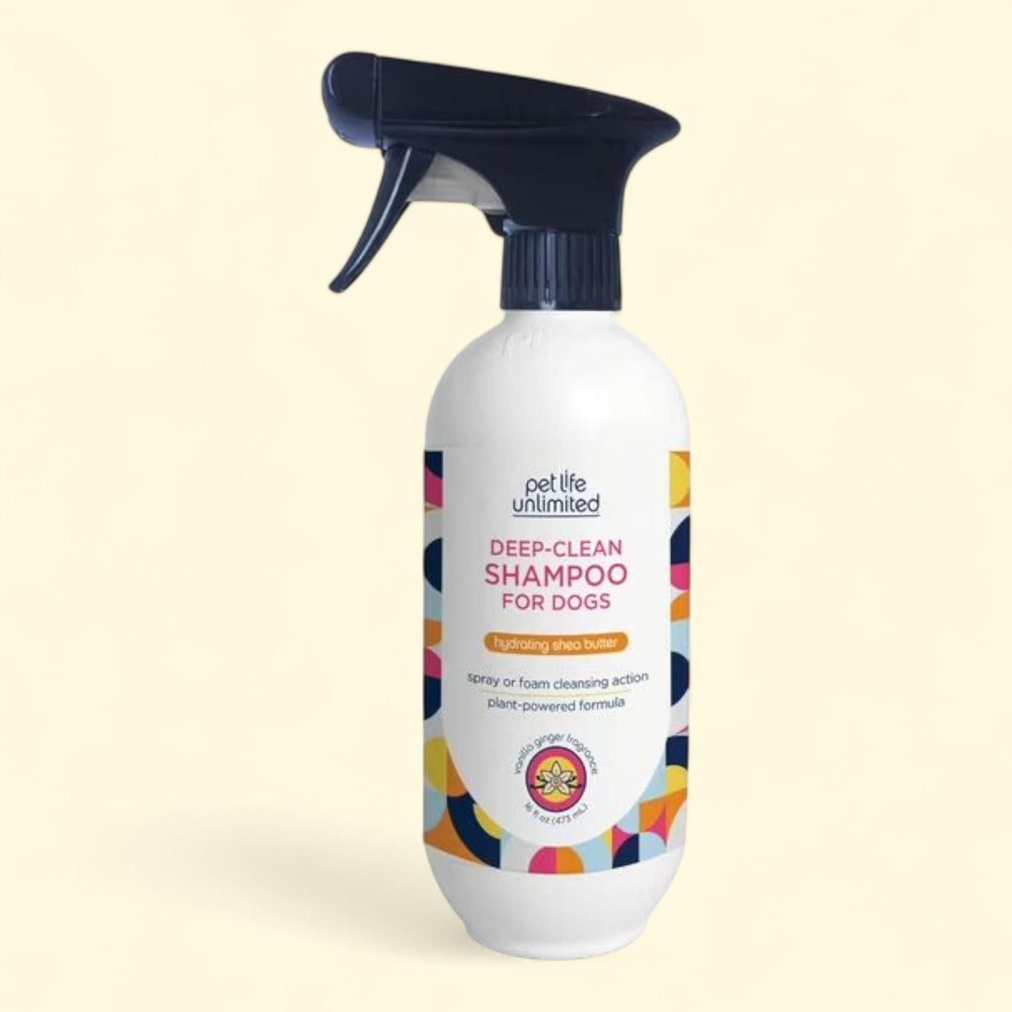 Pet Life Unlimited Deep-Clean Spray Dog Shampoo, Vanilla Ginger, 16oz