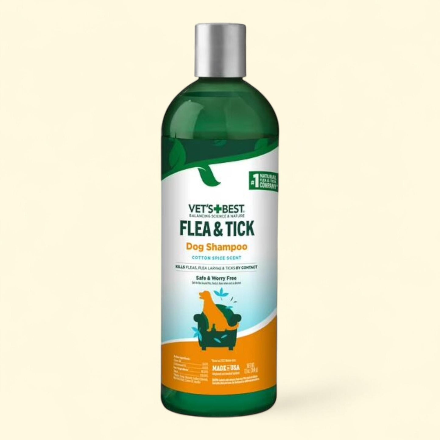 Vet's Best Flea & Tick Shampoo for Dogs, 12oz