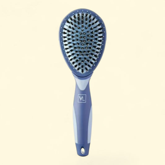 Vibrant Life Dog Brush + Cleaning Comb, Porcupine Bristle, Size: width 1.4 inches