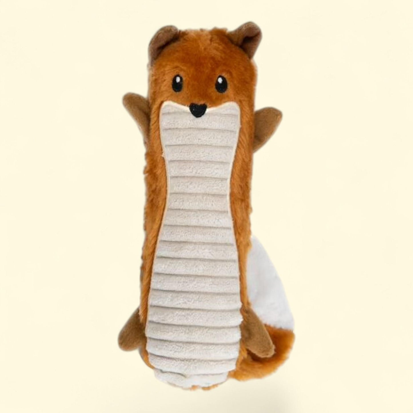 Outward Hound Big Squeak Fox Plush Dog Toy, Medium