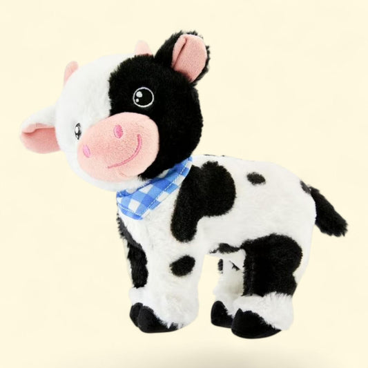 Vibrant Life Plush Cow Dog Toy, Size Large