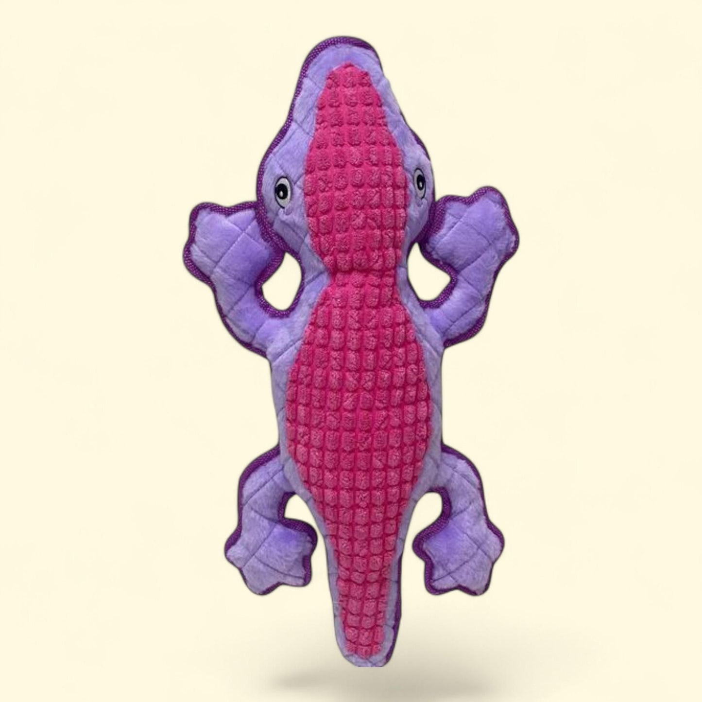 Vibrant Life Tough Buddy Lizard Dog Toy, 4-Piece, Size: Purple, Chew Level 4