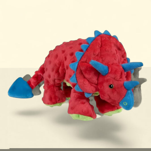 goDog Dino Frills Squeaky Plush Toy, Large