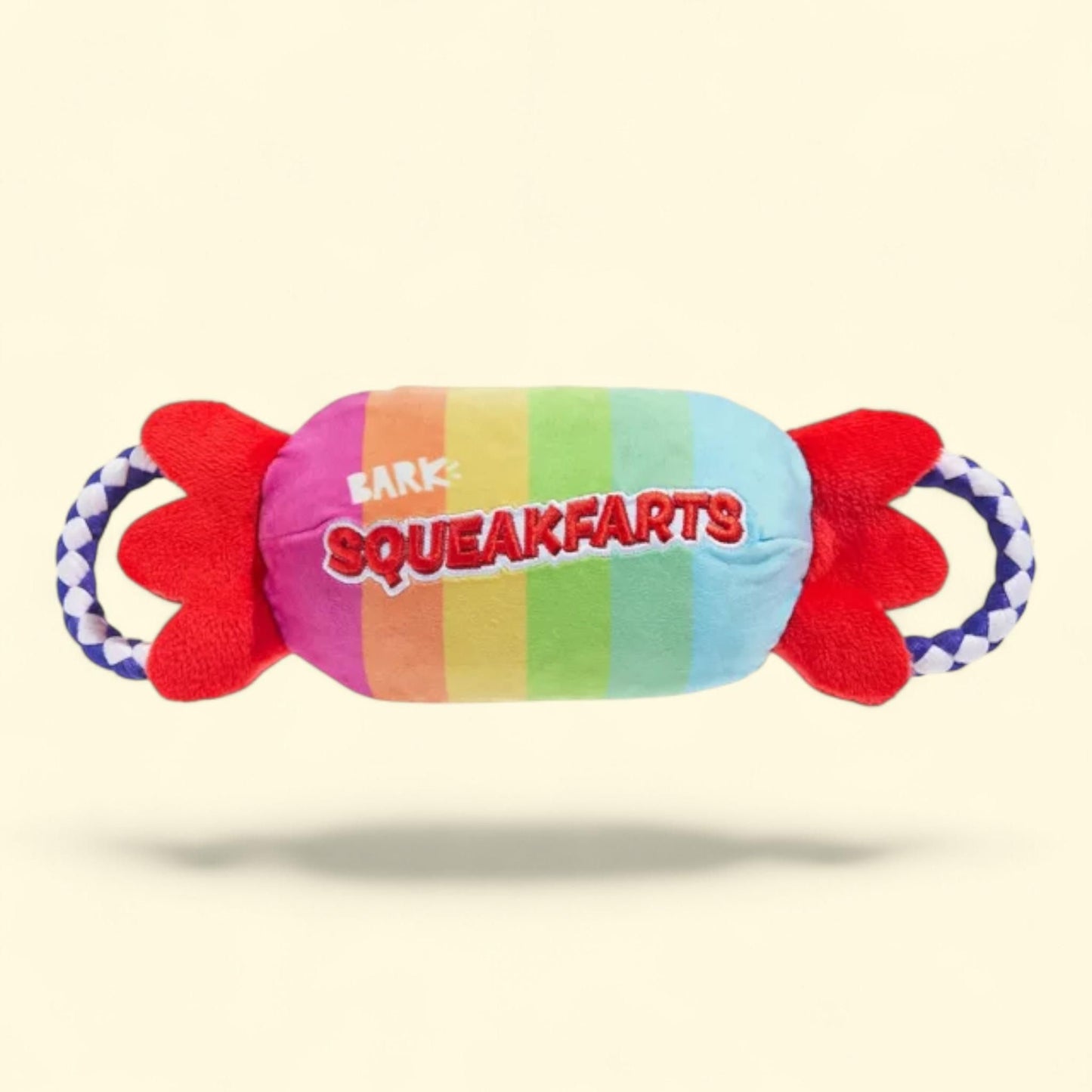 BARK Sweet Squeak Farts Candy Plush Dog Toy, Small to Medium Size — authentic US product shipped worldwide by Treatspree
