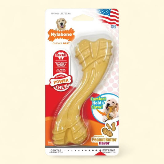 Nylabone Power Chew Curvy Dental Chew Toy for Dogs, Large