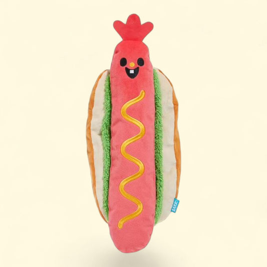 BARK Barkin Egg & Cheese Dog Toy, Multi-color, Barkfest in Bed