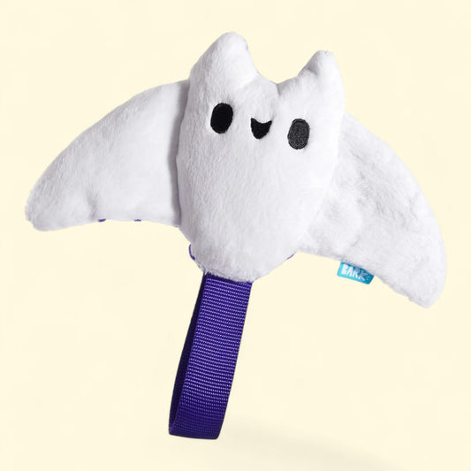 BARK Super Chewer Crocness Monster Blue Green Crocodile Rubber Dog Toy, Size M