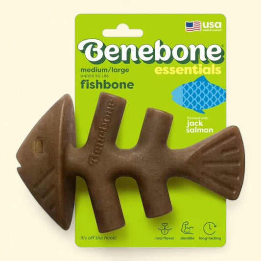 Benebone Essentials Puppy 2-pack Rubber Bone/Wishbone Bacon Tiny