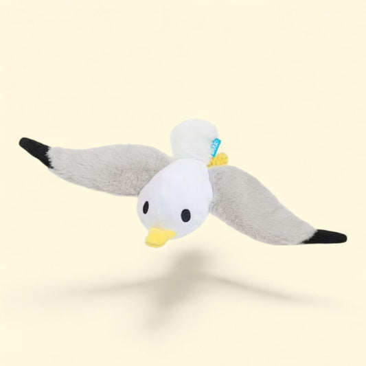 BARK Lion Fish Larry, Ocean Fish, Plush Dog Toy, Medium-Large