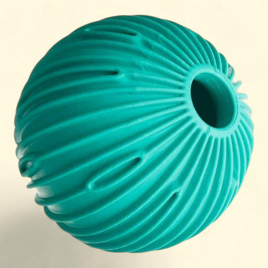 BARK Super Chewer Green Chew Leaf, Rubber Dog Toy Small