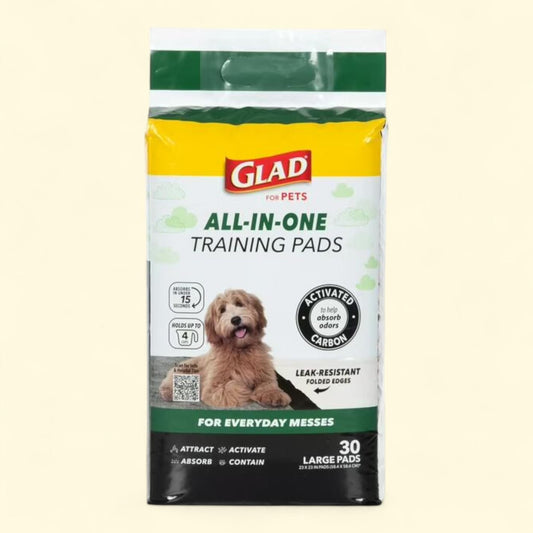 Glad Training Pads for Dogs, 23in x 23in, 30 Count