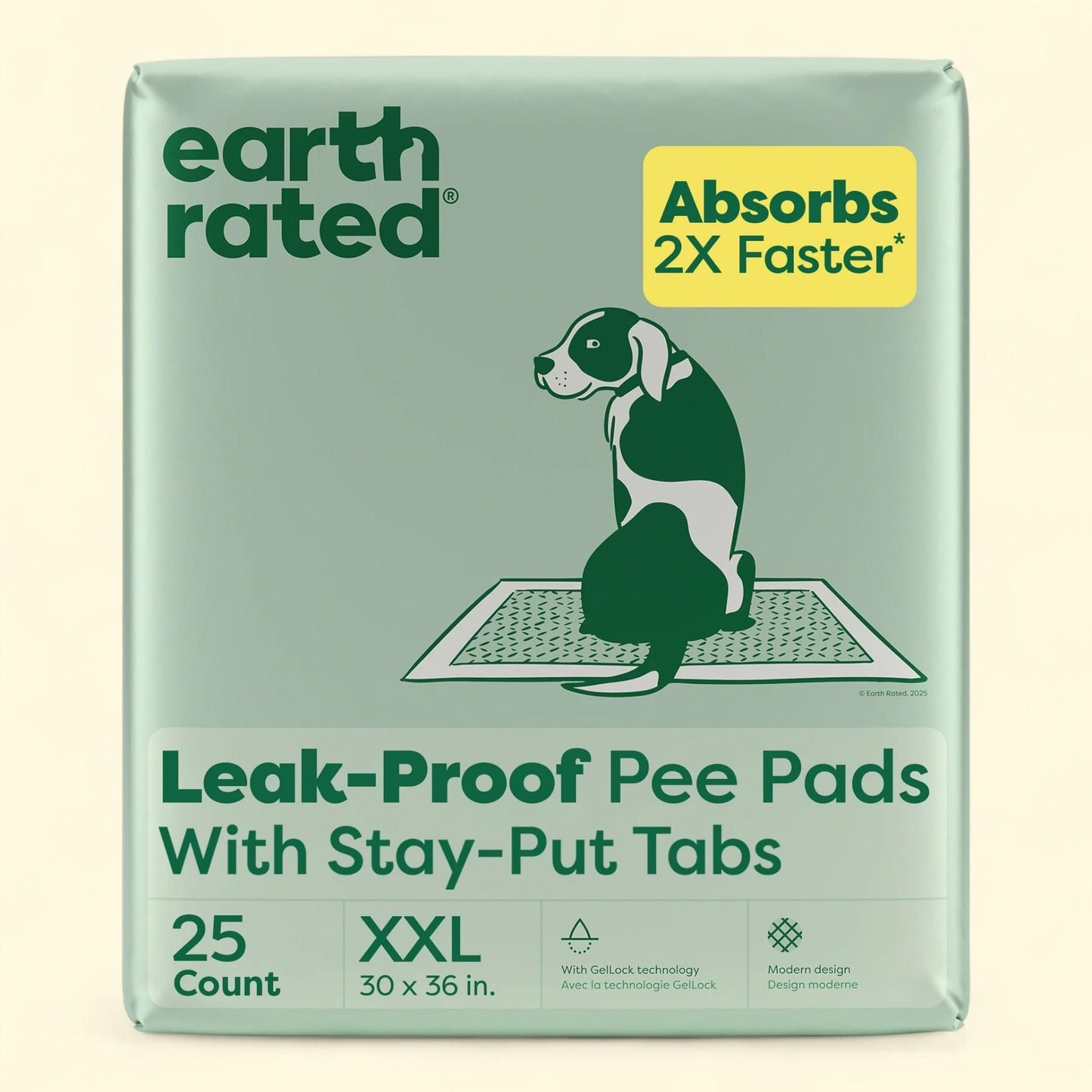Earth Rated Pee Pads, XXL 30x36 in., 25ct