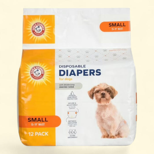 Arm & Hammer Dog Diapers, Small, 12 Count