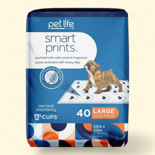 Tapis pour chiens Pet Life Unlimited, Smart Prints, grand format, 40 pièces